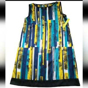 GIANNI BINI Sleeveless Nicolette Syle Multi-Color Dress Size M RIVIERA